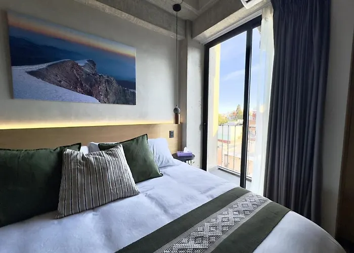 Roma Norte - Loft Con Monitor + Ac - Cama King Apartment *