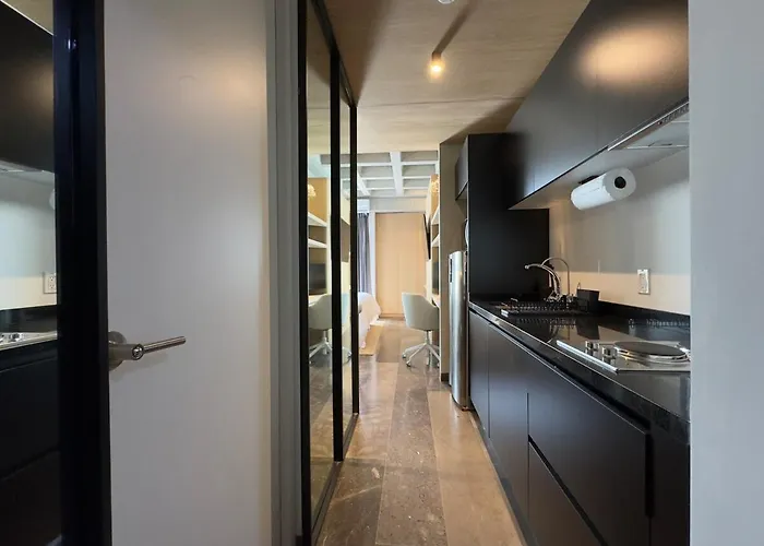 Roma Norte - Loft Con Monitor + Ac - Cama King Apartment *