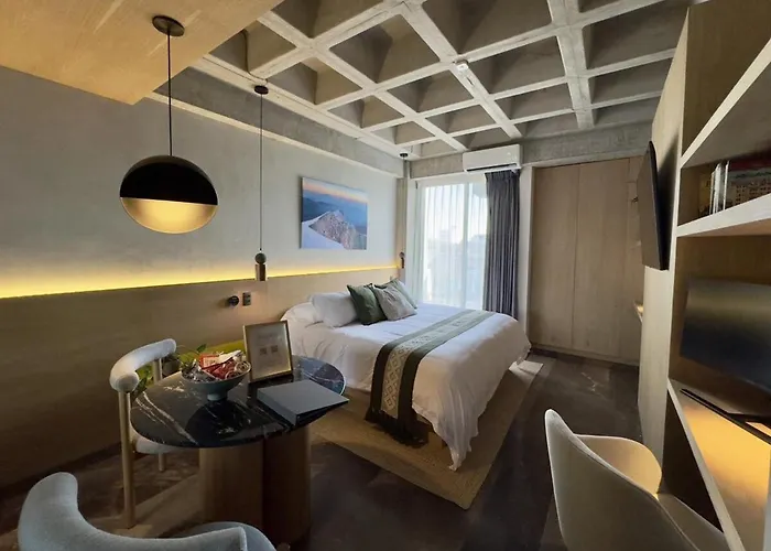 Roma Norte - Loft Con Monitor + Ac - Cama King